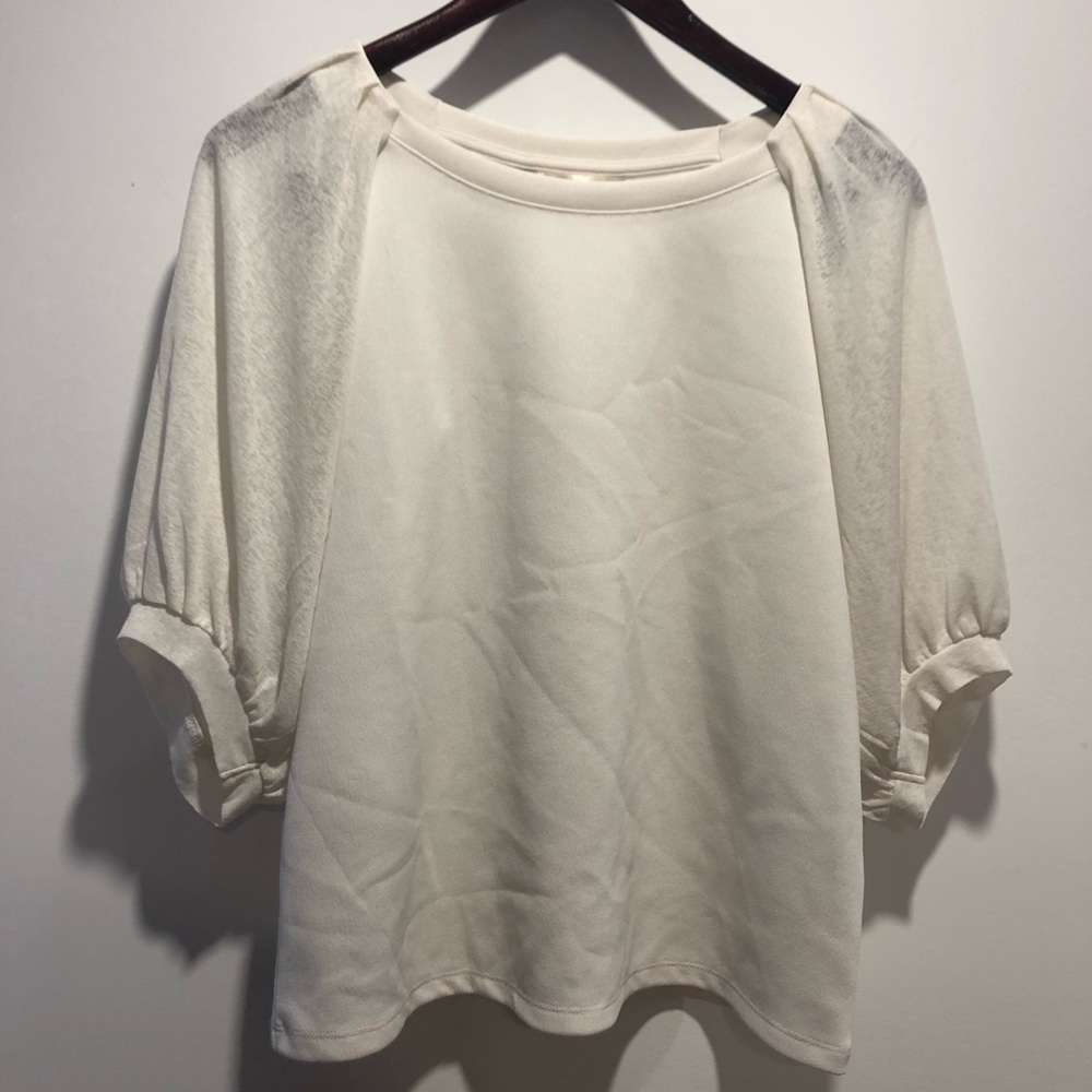 Women's Cream Puff-Sleeve Blouse Banana Republic
